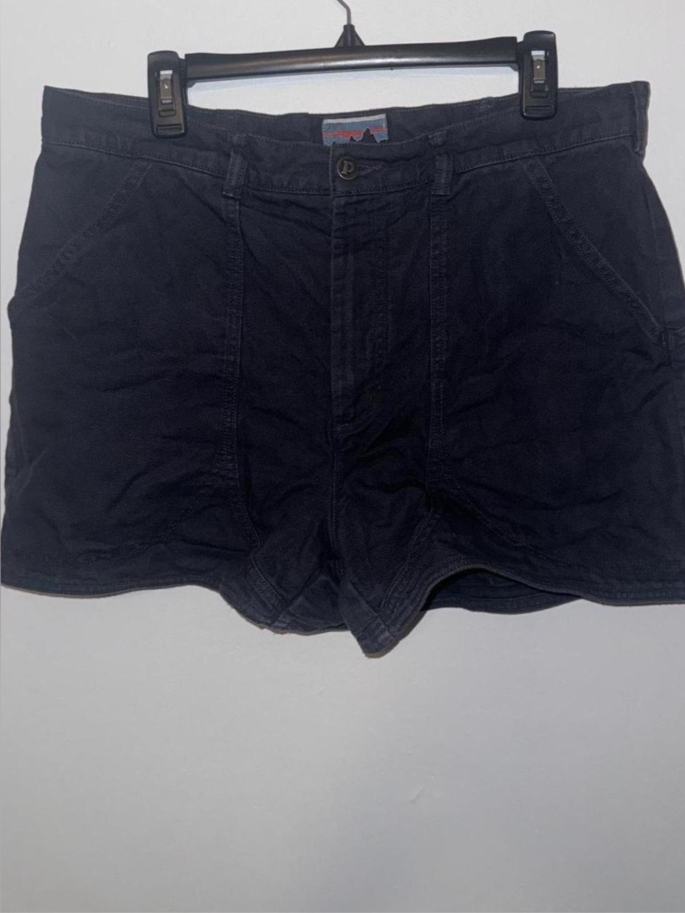 Patagonia Black Casual Stand Up Shorts with Orange Accent